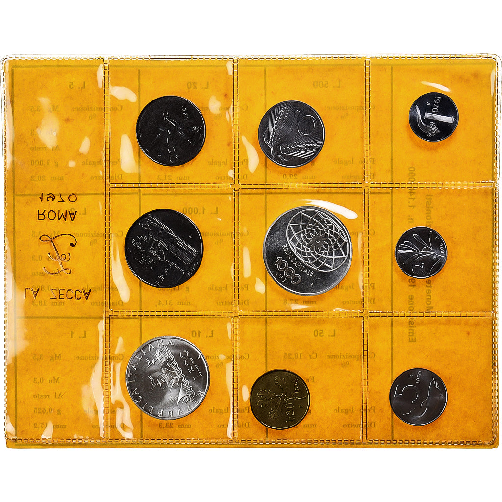 Italy, Set 1 L. - 1000 L., 1970, Rome, BU, MS(65-70)