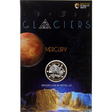 British Antarctic Territory, Charles III, 2 Pounds, Glaciers - Mercury, 2023