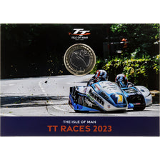 Isle of Man, Charles III, 2 Pounds, TT Races Anniversary, 2023, Tower mint