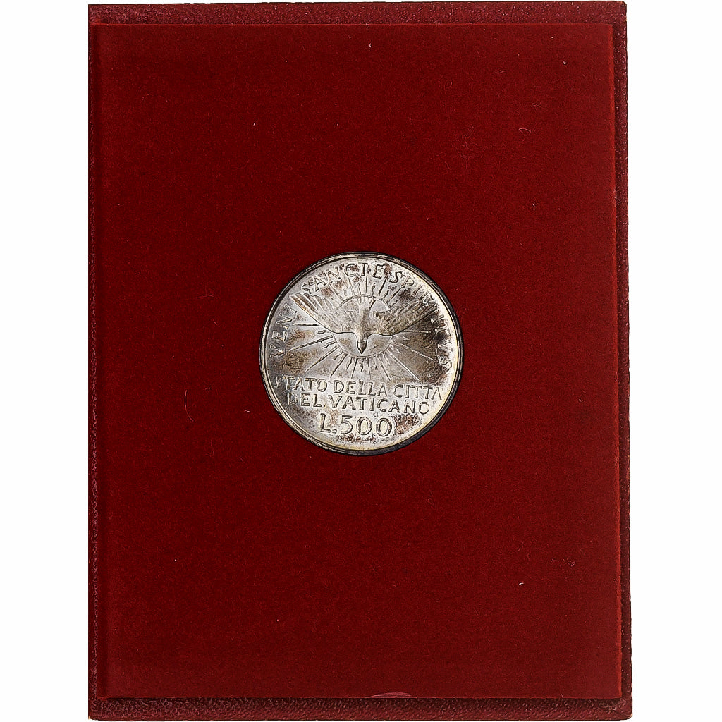 Vatican, 500 Lire, Sede Vacante, 1963, Rome, Silver, MS(65-70)