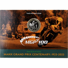 Eiland Man, Charles III, 2 Pounds, 100th Anniversary - MGP, 2023, Tower mint