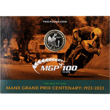 Isle of Man, Charles III, 2 Pounds, 100th Anniversary - MGP, 2023, Tower mint