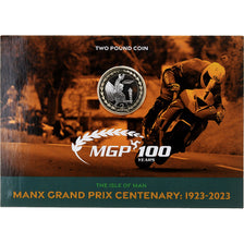 Wyspa Man, Charles III, 2 Pounds, 100th Anniversary - MGP, 2023, Tower mint