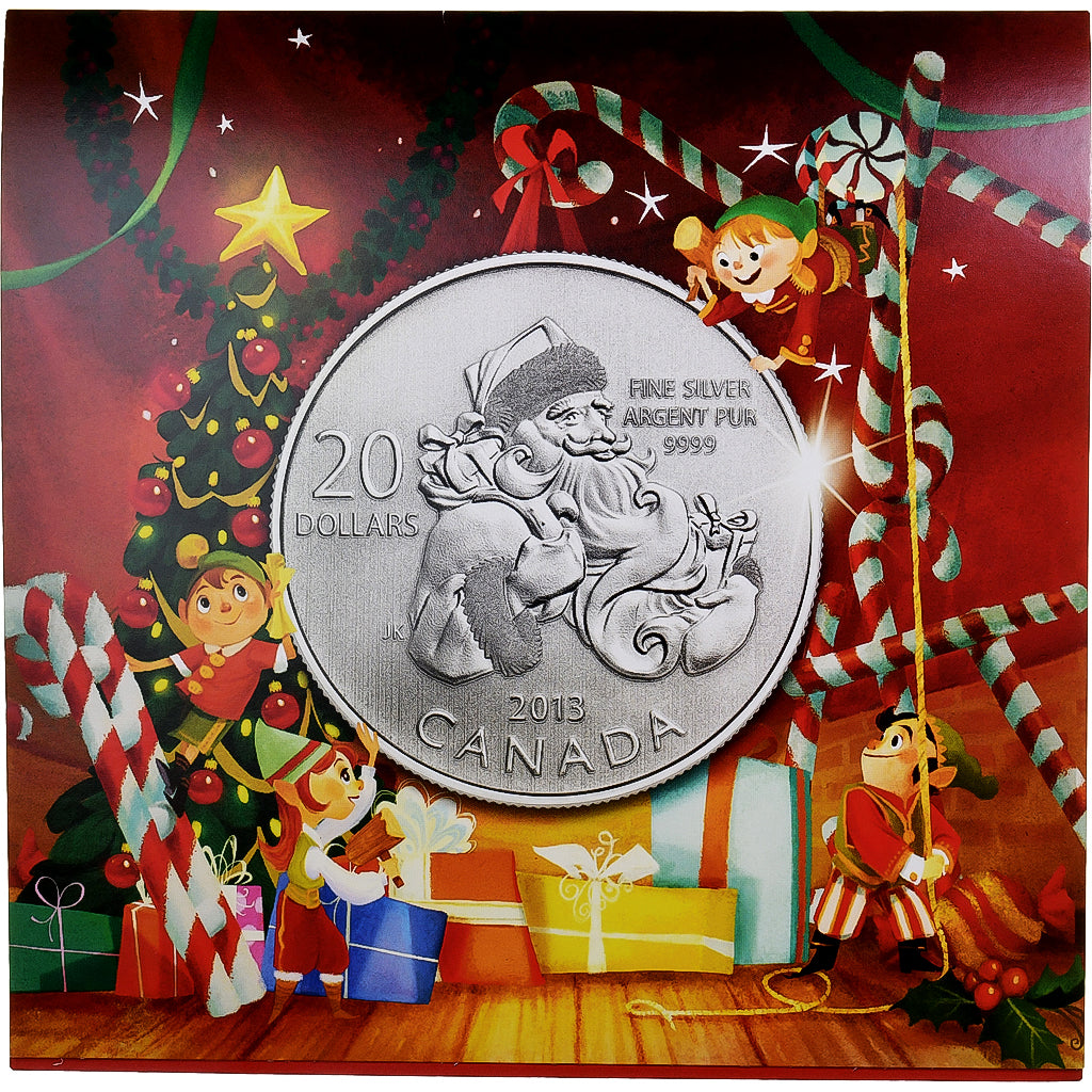 Canada, 20 Dollars, Santa, 2013, Royal Canadian Mint, Specimen, Silver