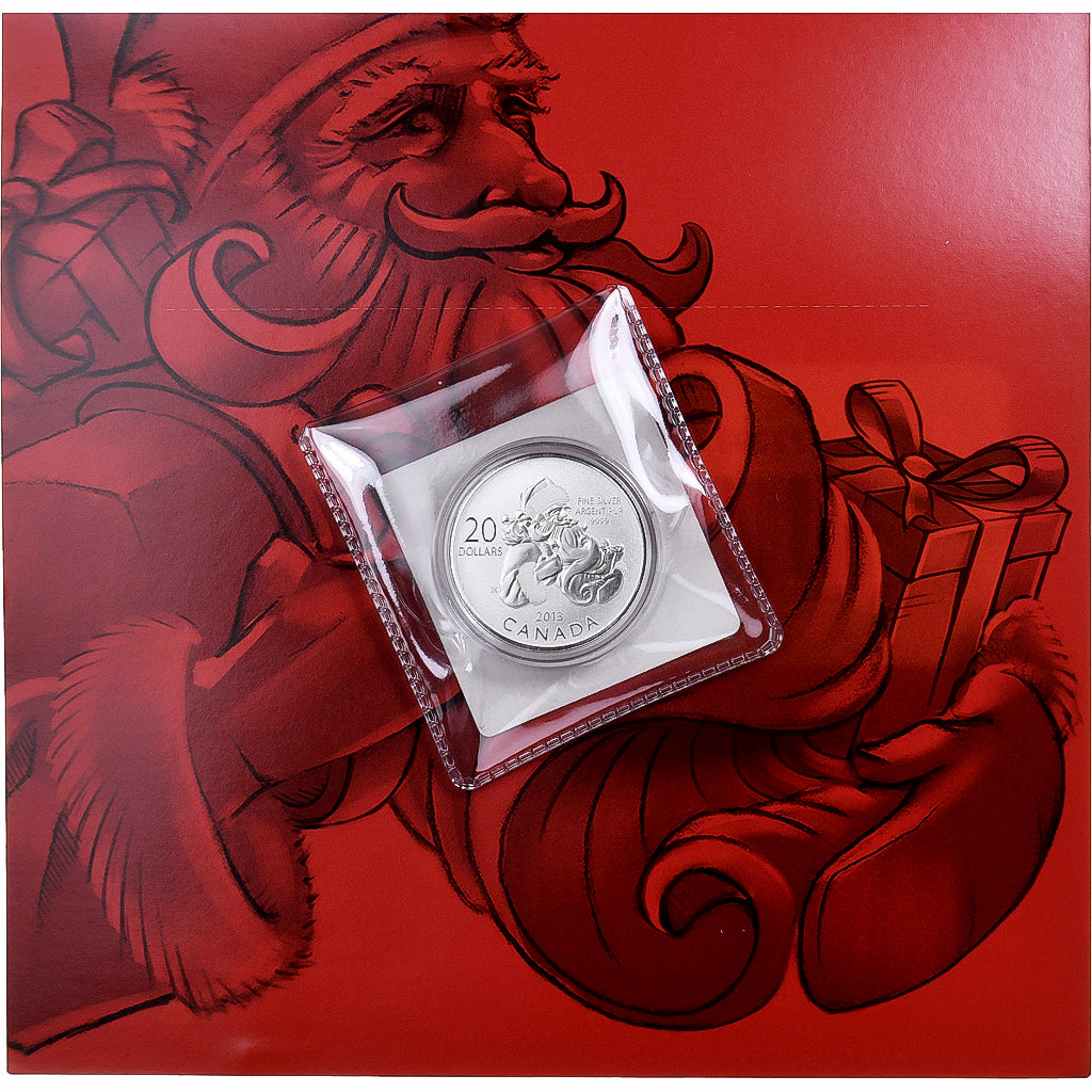 Canada, 20 Dollars, Santa, 2013, Royal Canadian Mint, Specimen, Silver