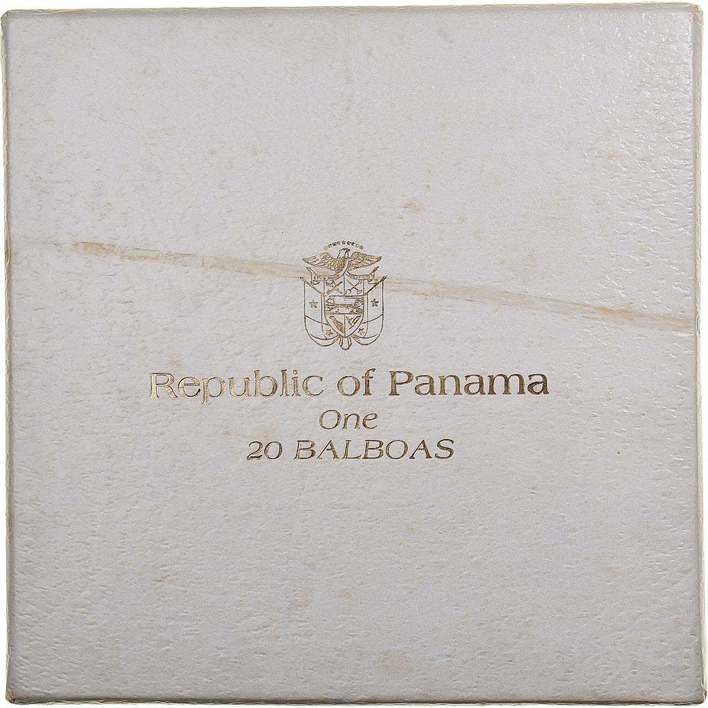 Panama, 20 Balboas, 1974, Franklin Mint, PP, Silber, STGL, KM:31