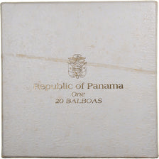 Panama, 20 Balboas, 1974, Franklin Mint, PP, Silber, STGL, KM:31