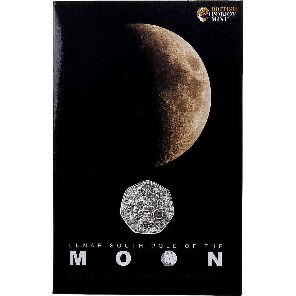 British Antarctic Territory, Charles III, 50 Pence, Moon, 2023, Pobjoy Mint