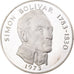 Panama, 20 Balboas, 1973, Franklin Mint, Proof, Silver, MS(64), KM:31