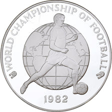 Jamaica, Elizabeth II, 25 Dollars, World Cup, 1982, Balerna, Proof, Silver