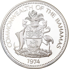 Bahamas, Elizabeth II, 5 Dollars, 1974, Franklin Mint, FS, Argento, FDC