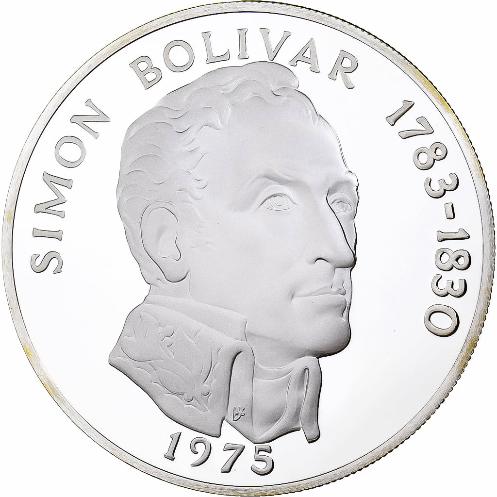 Panama, 20 Balboas, 1975, Franklin Mint, Proof, Silver, MS(65-70), KM:31