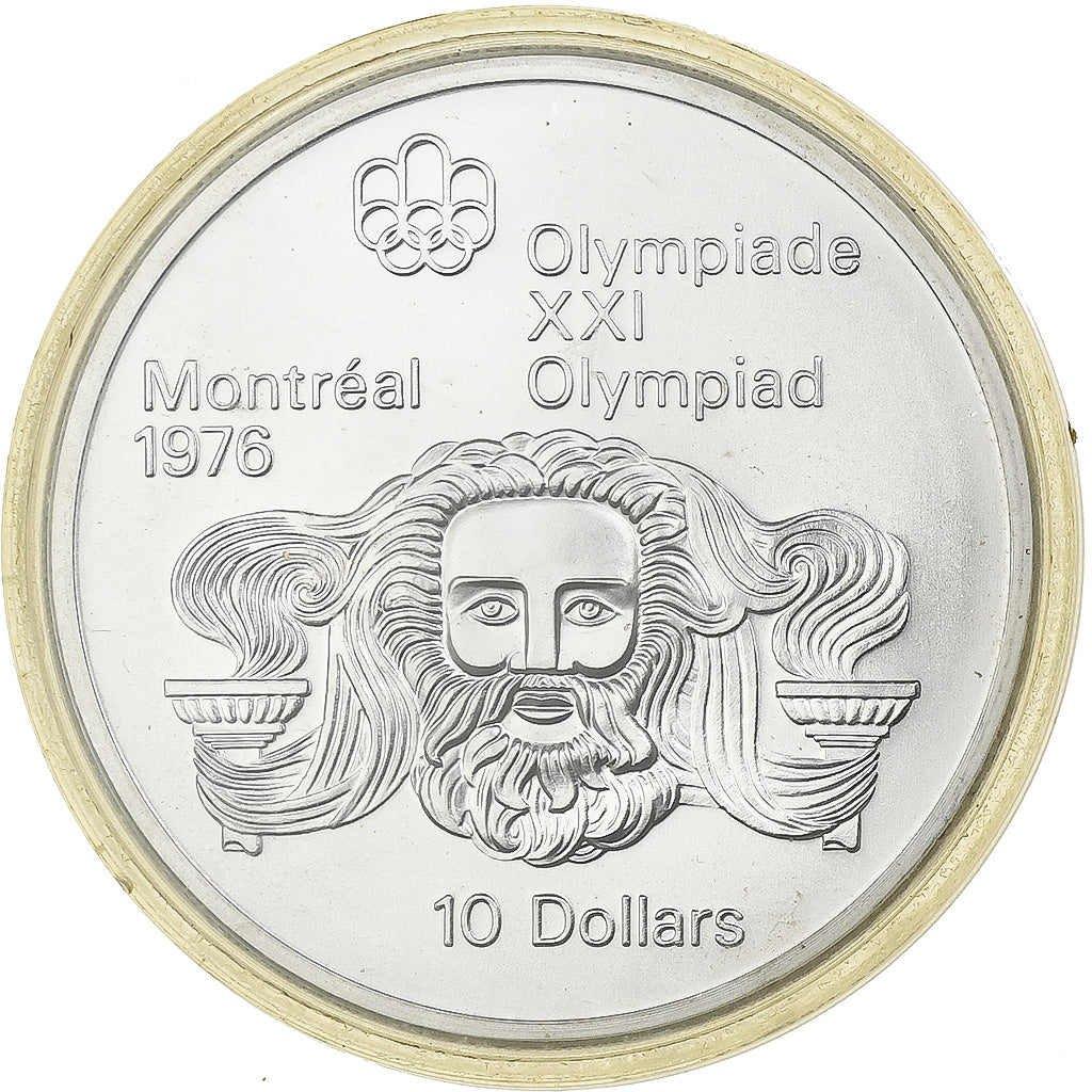 Canada, Elizabeth II, 10 Dollars, JO 1976 - Tête de Zeus, 1974, Ottawa