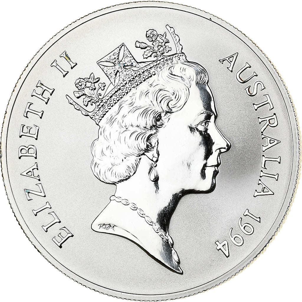Australie, Elizabeth II, 1 Dollar, Kangourou, 1994, Canberra, Argent, FDC