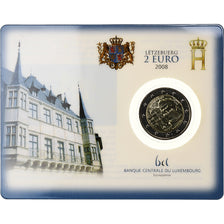 Luxembourg, Henri, 2 Euro, BU, 2008, Pessac, Bimetallic, MS(65-70)