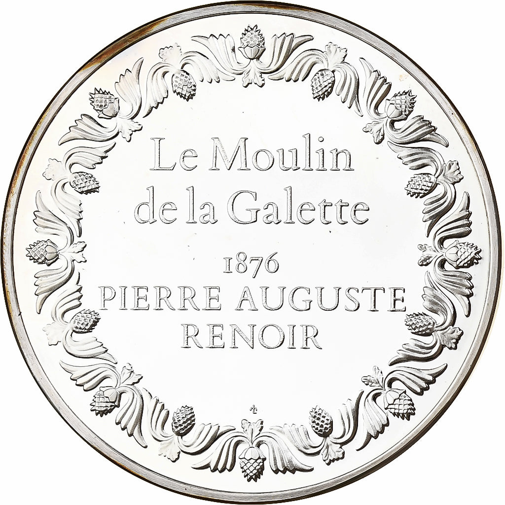 Frankrijk, Medaille, Le Moulin de la Galette, Pierre-Auguste Renoir, 1980