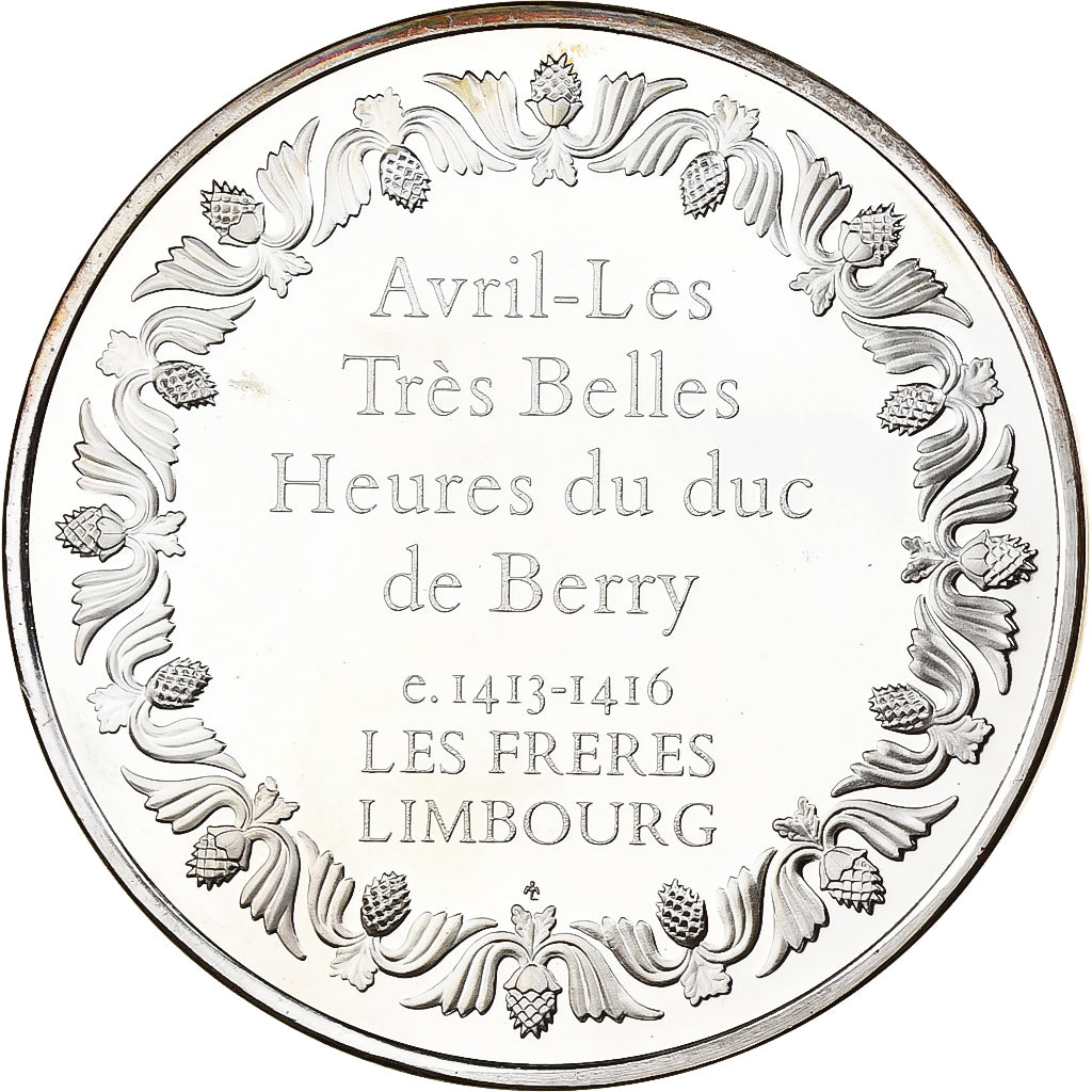 France, Medal, Les très Riches Heures du Duc de Berry, 1982, Silver, Proof
