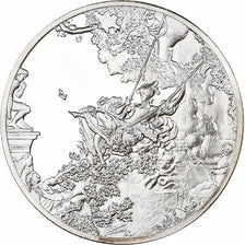 France, Medal, Les Hasards heureux de l'escarpolette, 1982, Silver, Proof