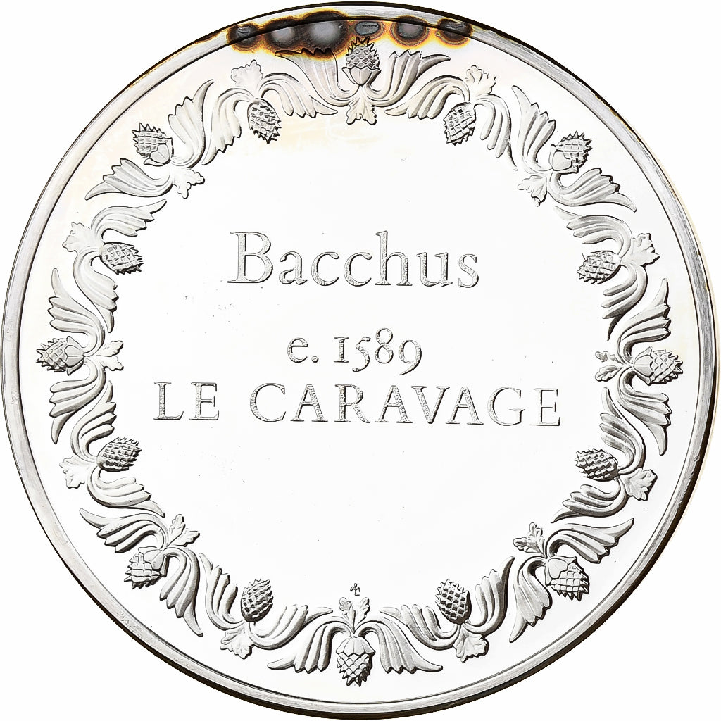 France, Médaille, Bacchus, Le Caravage, 1980, Argent, SPL, BE