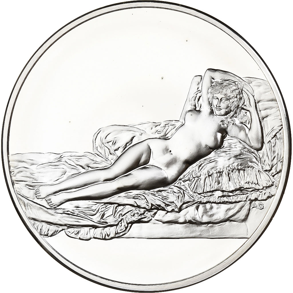 France, Medal, La Maja Nue - Goya, 1980, Silver, Proof, MS(63)