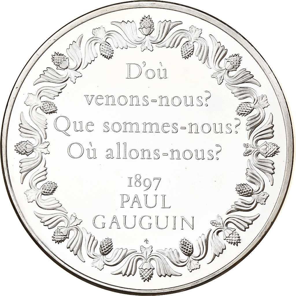 France, Medal, Paul Gauguin - D'où venons-nous ? Que sommes-nous ?, 1980