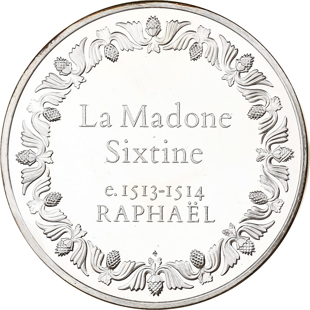 France, Medal, La Madone Sixtine - Raphaël, 1981, Silver, Proof, MS(60-62)