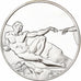 France, Medal, Michel-Ange, la Création d'Adam, 1982, Silver, Proof