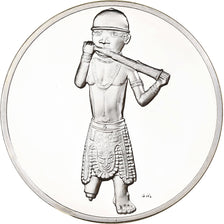 France, Medal, Le Sonneur de Cor, Africain, 1981, Silver, Proof