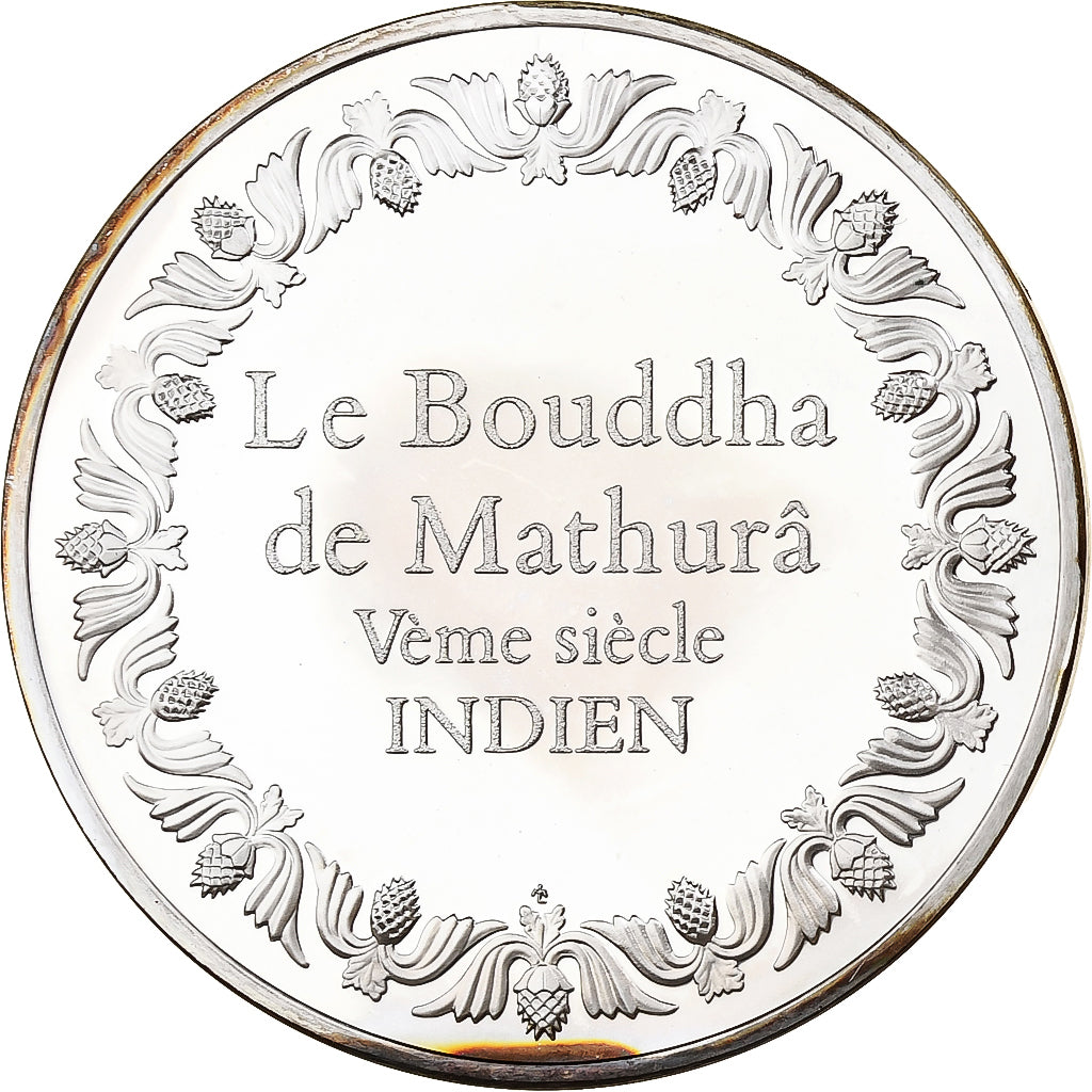 France, Medal, Le Bouddha de Mathurâ, 1982, Silver, Proof, MS(63)