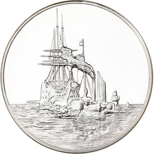 France, Medal, Le Téméraire, J.M. William Turner, 1981, Silver