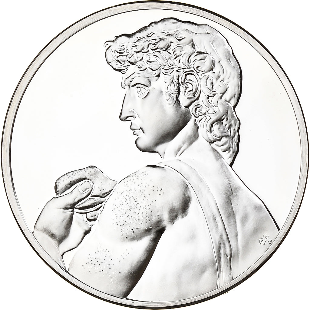 France, Medal, David, Michel-Ange, 1980, Silver, Proof, MS(63)