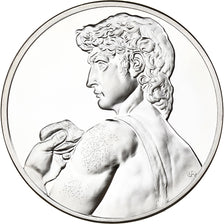 France, Medal, David, Michel-Ange, 1980, Silver, Proof, MS(63)