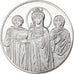 France, Medal, L'Impératrice Théodora et sa Suite, Byzantin, 1981, Silver