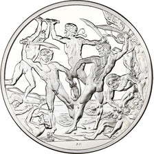 France, Medal, Bataille de nus, Pollaiolo, 1981, Silver, Proof, MS(63)