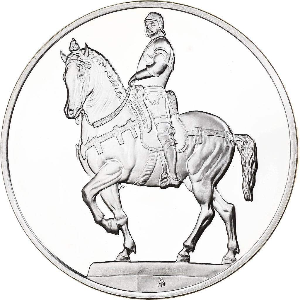 France, Medal, Le Colleone, Andréa Del Verrocchio, 1981, Silver, Proof, MS(63)