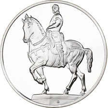France, Medal, Le Colleone, Andréa Del Verrocchio, 1981, Silver, Proof, MS(63)