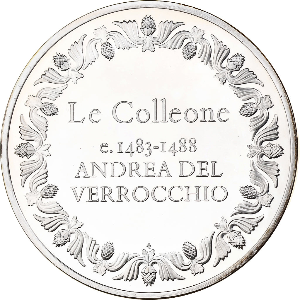 France, Medal, Le Colleone, Andréa Del Verrocchio, 1981, Silver, Proof, MS(63)