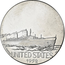 Francja, medal, Les Grands Transatlantiques, United States, Miedź-Nikiel, C.
