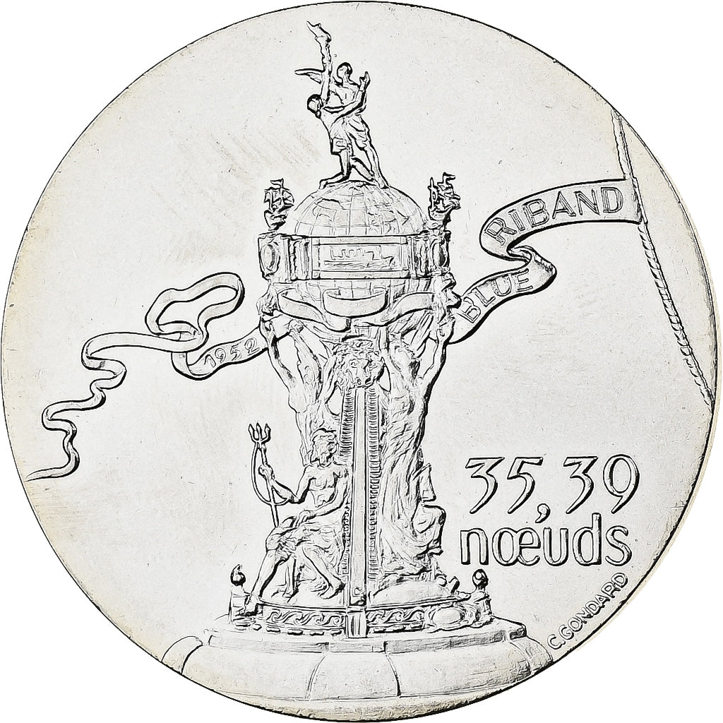 Francja, medal, Les Grands Transatlantiques, United States, Miedź-Nikiel, C.