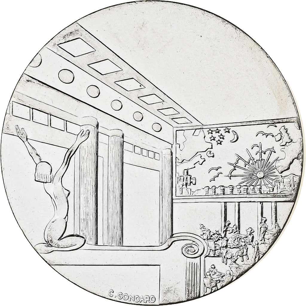 France, Medal, Les Grands Transatlantiques, Queen Mary, Copper-nickel