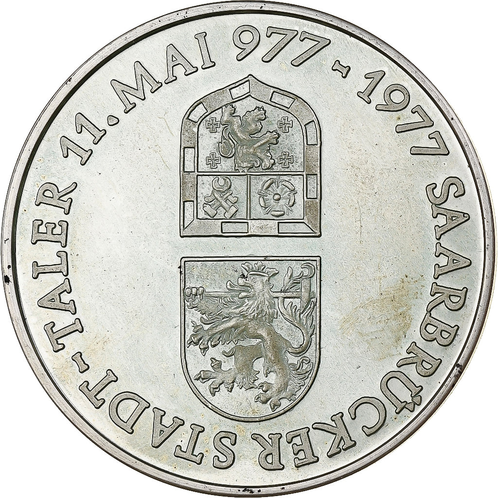 Germany, Medal, 1000 Jahre Dudweiler, 1977, Silver, AU(55-58)