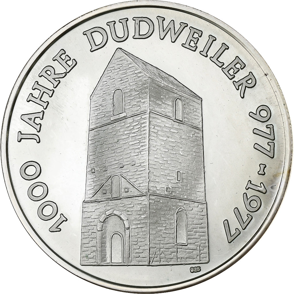 Germany, Medal, 1000 Jahre Dudweiler, 1977, Silver, AU(55-58)