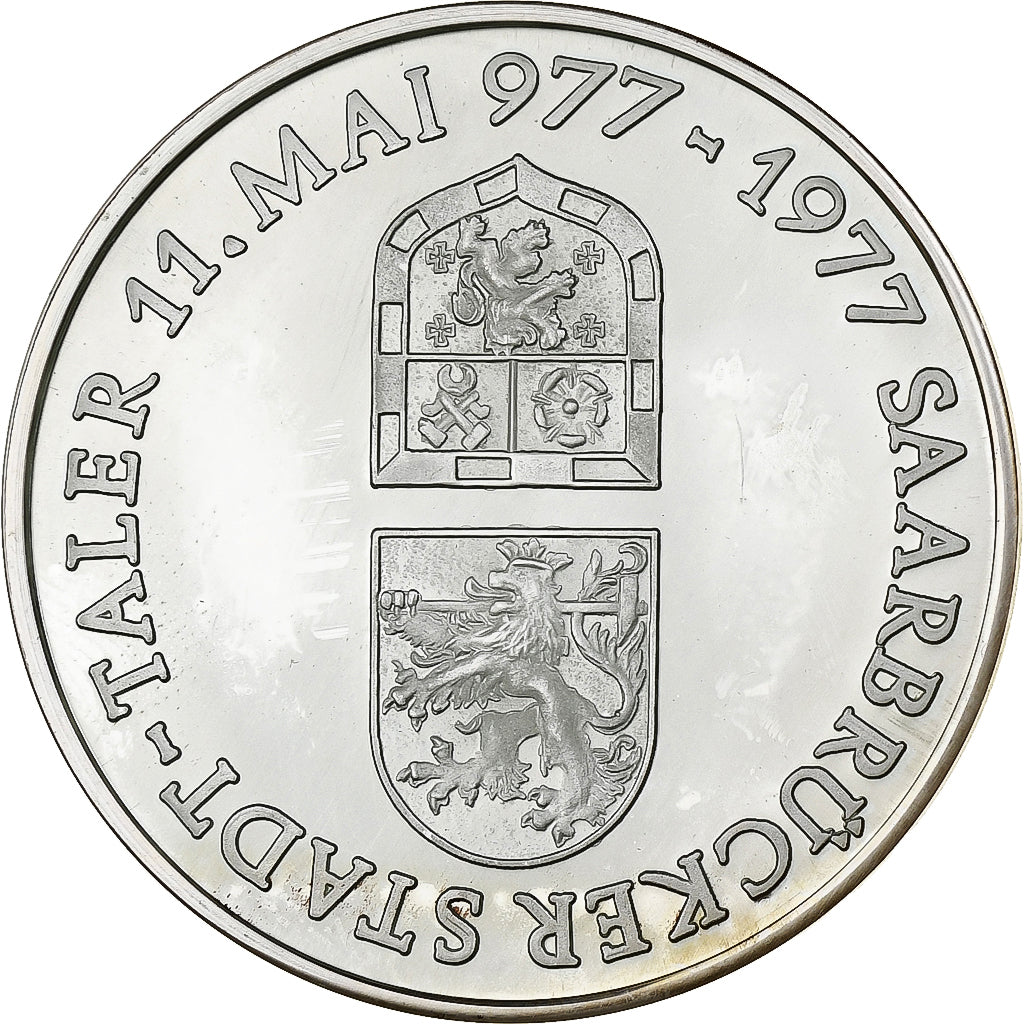 Germany, Medal, 1000 Jahre Dudweiler, 1977, Silver, AU(55-58)