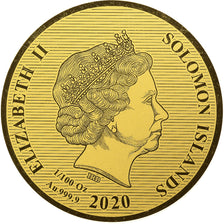 Islas Salomón, Elizabeth II, 10 Dollars, 2020, Prooflike, Oro, FDC