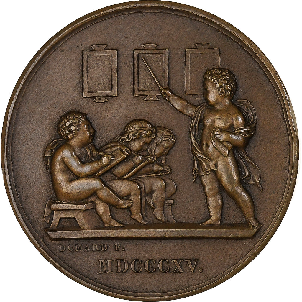 France, Médaille, Société pour l'Instruction Elémentaire, 1905, Bronze, SUP
