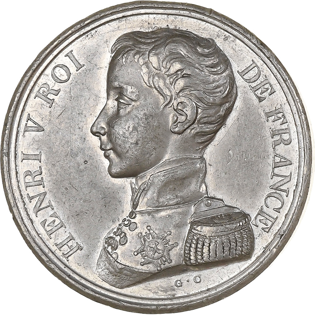 Francia, medaglia, Henri III, Avènement de Henri V, 1830, Stagno, BB+