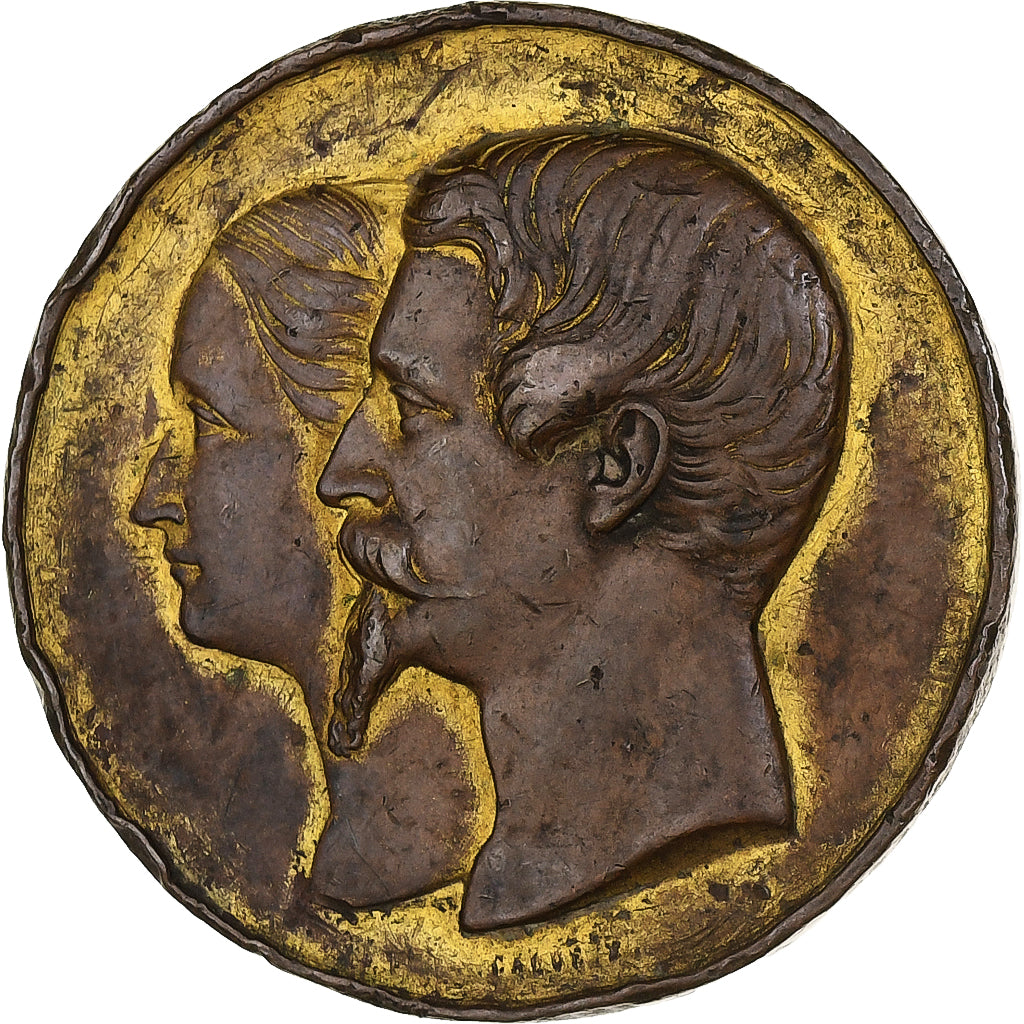 France, Medal, Napoleon III and Eugenie, Exposition universelle de Paris, 1855