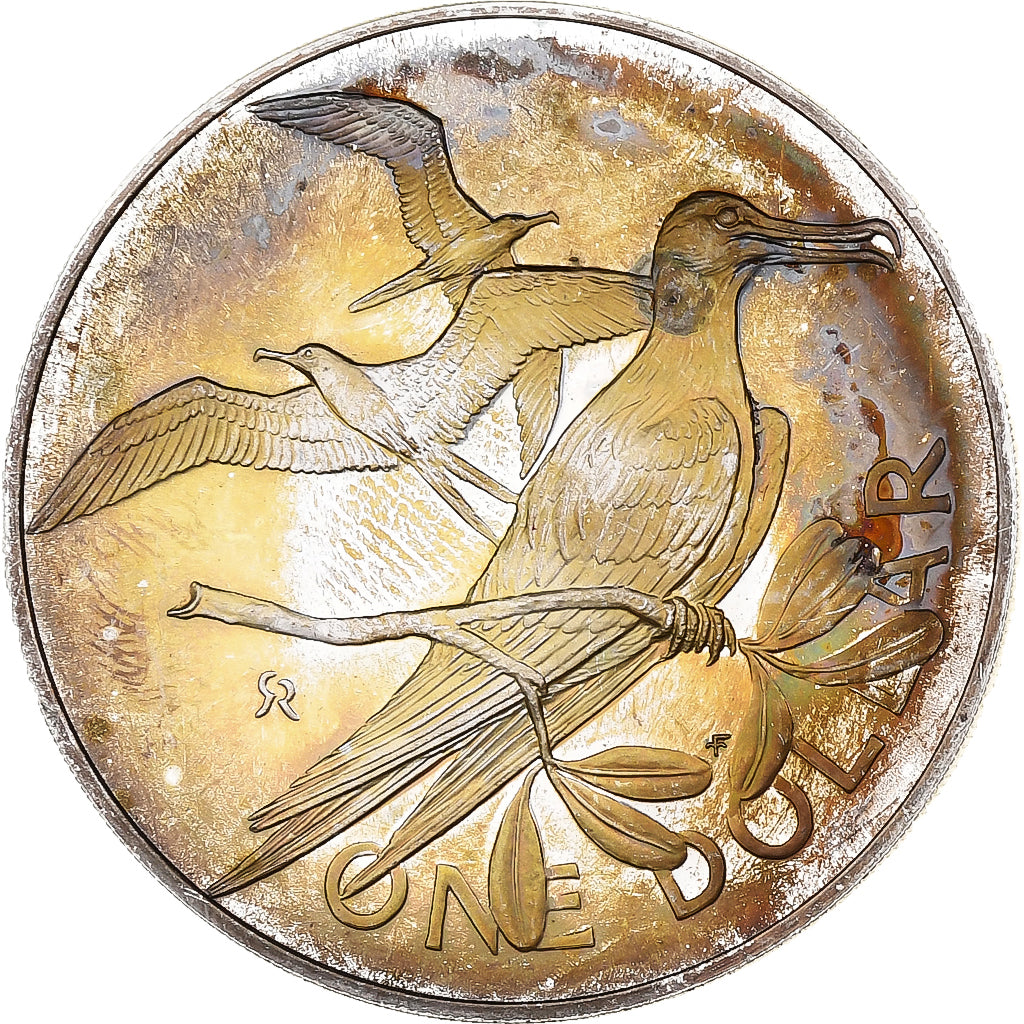 Virgin Islands, Elizabeth II, 1 Dollar, 1973, Franklin Mint, Proof, Silver