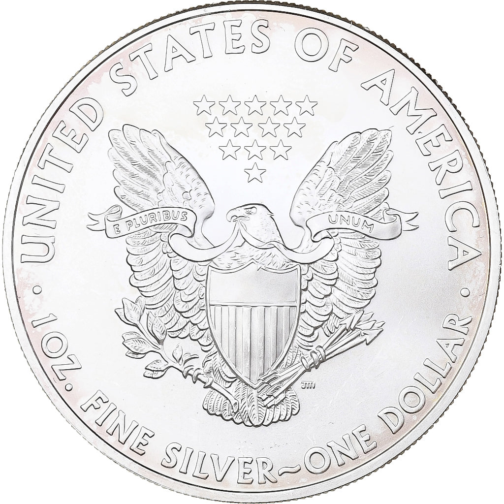 United States, Dollar, Silver Eagle, 2008, Philadelphia, Silver, MS(64)