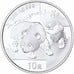 China, 10 Yüan, Panda, 2008, Plata, FDC